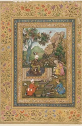 Schah Tahmasp in den Bergen, ca. 1620